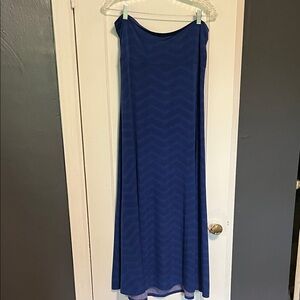 LuLaRoe Navy and Royal Blue Maxi Skirt